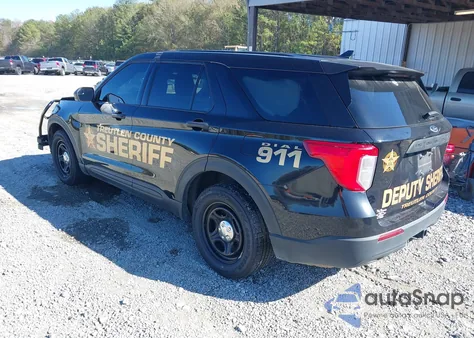 2022 Ford Police Interceptor Utility из США, поврежденный, VIN 1FM5K8AB3NGC19818